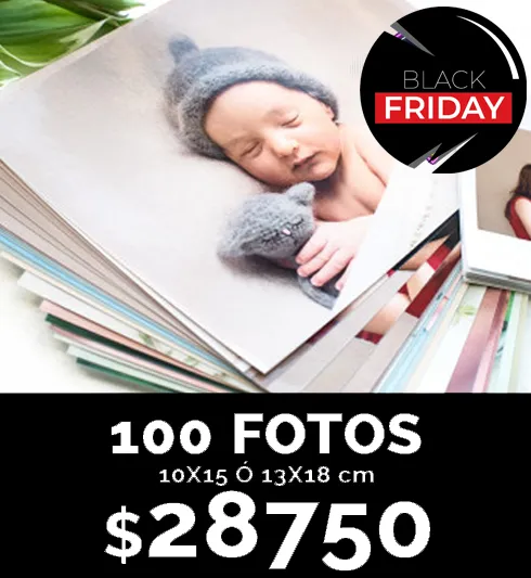 100 fotos de 10x15 o 13x18
