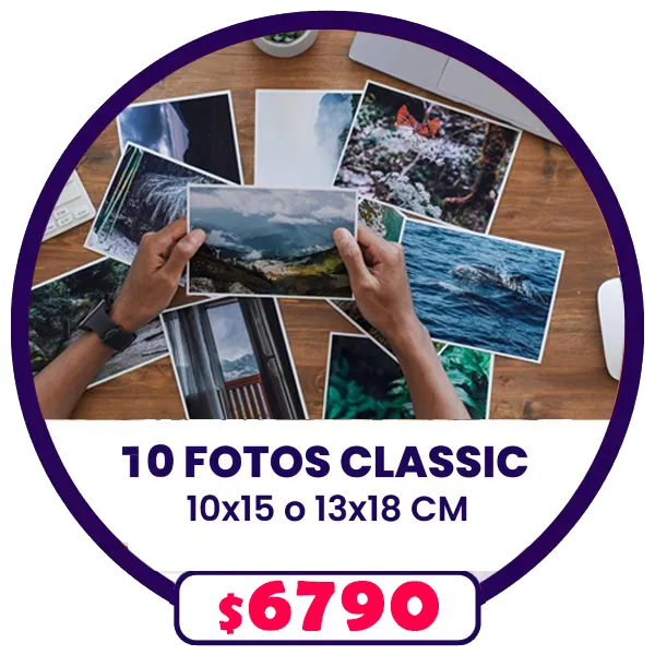 10 fotos de 10x15 o 13x18