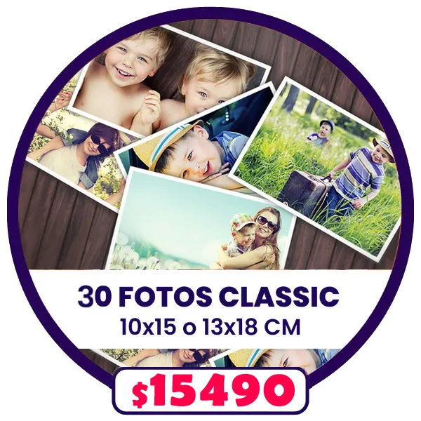 30 fotos 10x15 o 13x18