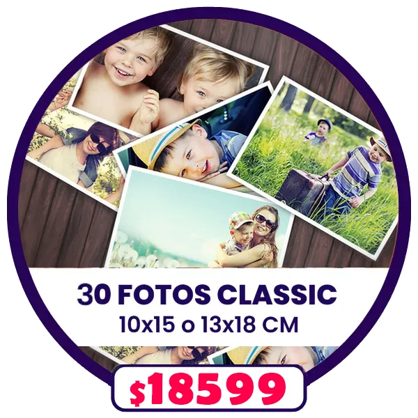 30 fotos 10x15 o 13x18
