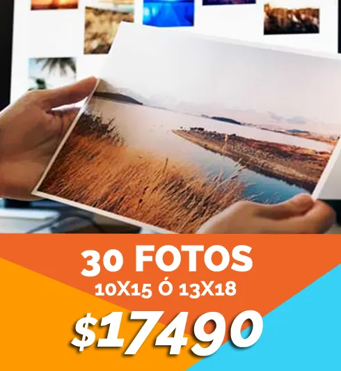 30 fotos 10x15 o 13x18