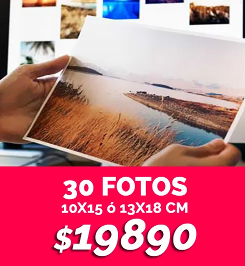 30 fotos 10x15 o 13x18