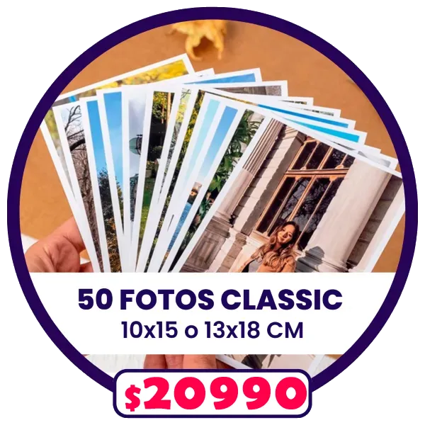 50 Fotos 10 x 15 o 13x18